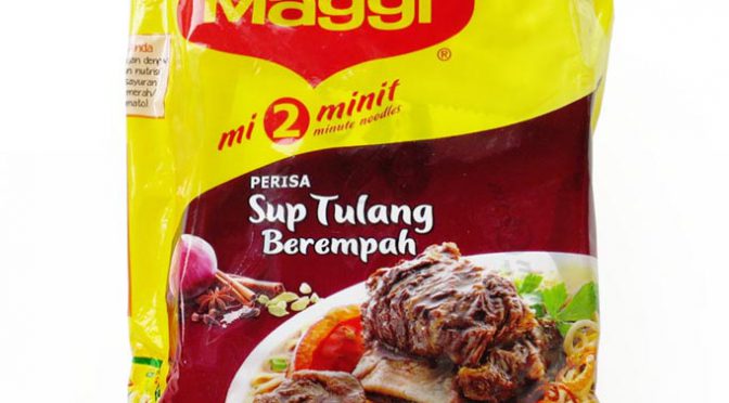 No.6511 Maggi (Malaysia) mi 2 minit Perisa Sup Tulang Berempah