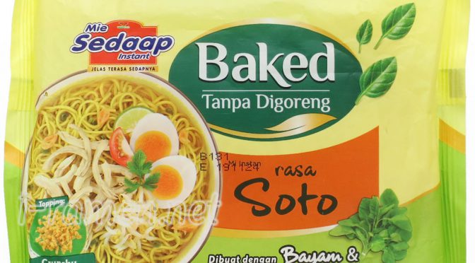 No.7558 Mie Sedaap (Indonesia) Baked Tanpa Digoreng Rasa Soto