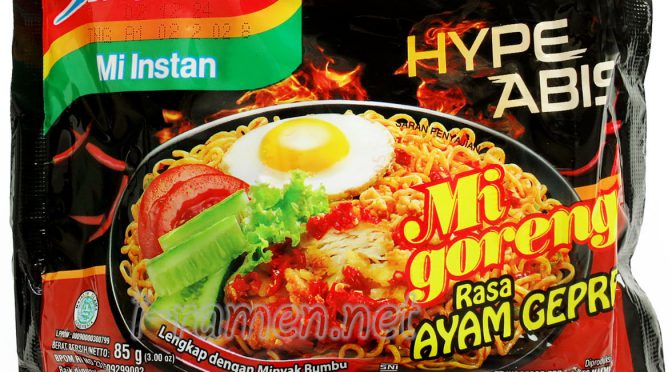 No.7576 Indomie (Indonesia)Hype Abis Mi Goreng Rasa Ayam Geprek