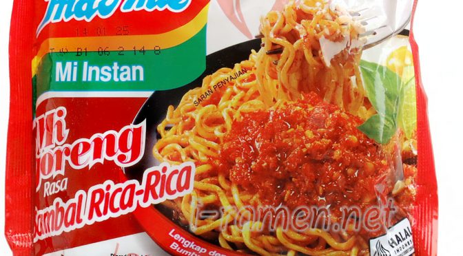 No.7624 Indomie (Indonesia) Mi Goreng Rasa Sambal Rica-Rica