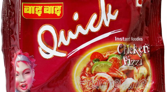 No.7646 WaiWai (Nepal) Quick Instant Noodles Chicken Pizza