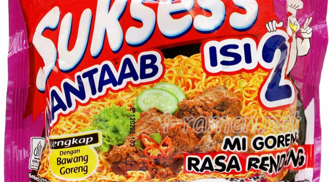 No.7649 Sukses’s (Indonesia) Isi 2 Mi Goreng Rasa Rendang