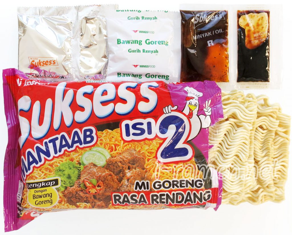 Roko 76 Rasa Rendang No.7649 Sukses’s (Indonesia) Isi 2 Mi Goreng Rasa Rendang | tontantin即席麺処