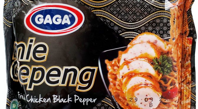 No.7662 GAGA (Indonesia) Mie Gepeng Fried Chicken Black pepper