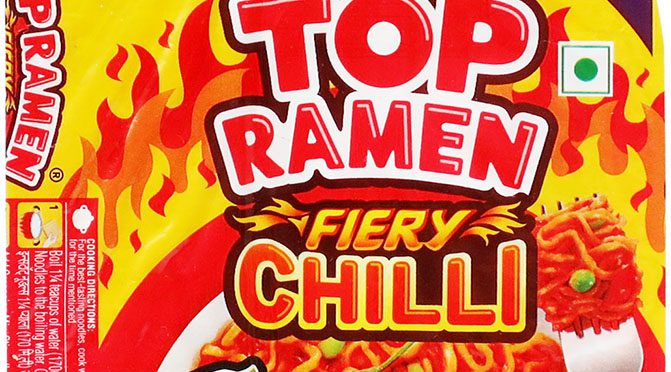 No.7900 Nissin (India) Top Ramen Fiery Chilli