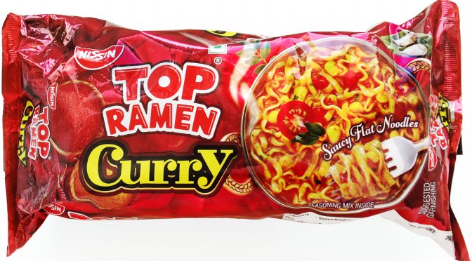 No.7952 Nissin (India) Top Ramen Curry 4-In-1 Pack